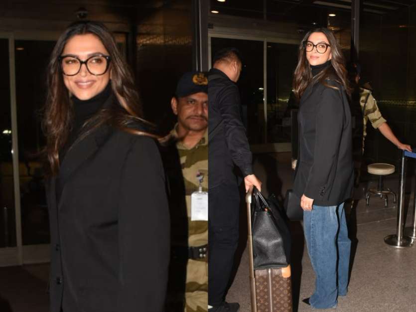 Deepika Padukone poses, greets paps at Mumbai Airport before flying to US  for Oscars-Telangana Today