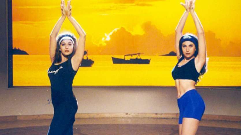 The instrumental memorable dance face-off of 'Dil To Pagal Hai' is still in the hearts of the fans. Karisma's contemporary style combined with Madhuri's classical moves made a beautiful dance battle. Their friendly rivalry shows the beauty of collaboration in a fun way. 