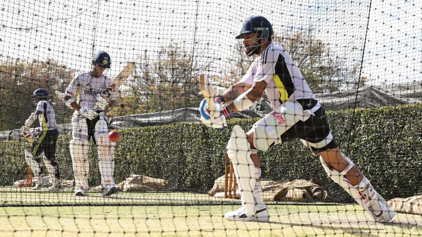 Team India players sweat it out in the nets ahead of first Test against Australia in Perth