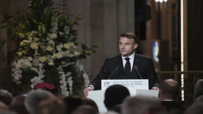 French President addressed the event and declared, 