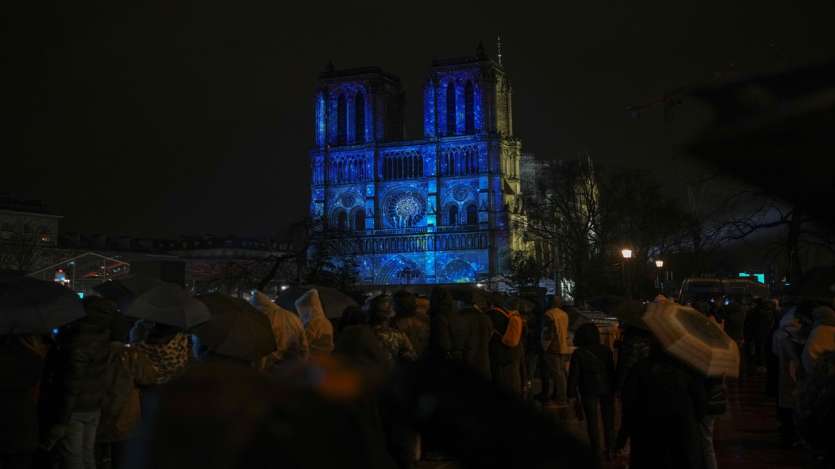 Flooded with light and song, the cathedral came alive in a moment of breathtaking spectacle. What had been a silent, soot-blackened ruin five years ago now blazed with renewed vitality.  