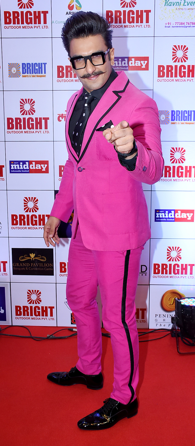 ranveer singh pink dress Ranveer Singh Wedding Outfits