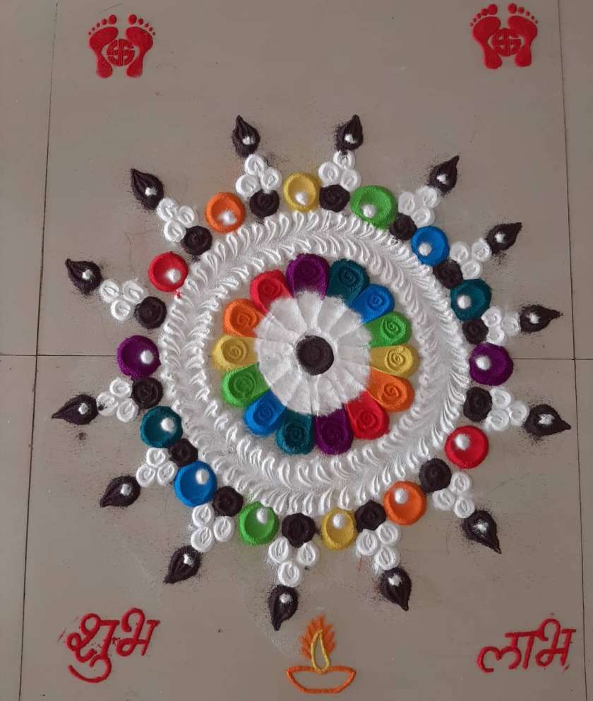 Graduation Welcome Design Rangoli Welcome Home Rangoli Design