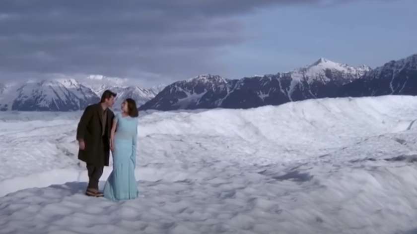 Kismat Se Tum Hum Ko Mile: The song 'Kismat Se Tum Hum Ko Mile' from the 2000 film 'Pukar' features Anil Kapoor and Madhuri Dixit. It was filmed at Mount Marcus Baker in Alaska. The song is composed by AR Rahman and sung by Sonu Nigam and Anuradha Paudwal.