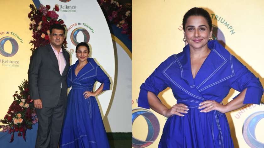 Actress Vidya Balan graced the event with her husband, Siddharth Roy Kapoor. For the occasion, she opted for a blue ensemble, while Siddharth Roy Kapoor was seen in a formal suit.
