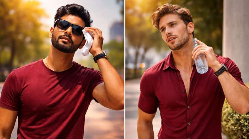 మెరూన్ మరియు బుర్గుండి వంటి ధనిక ఎరుపులు సొగసైనవిగా కనిపిస్తాయి, కానీ అవి తేలికైన షేడ్స్తో పోలిస్తే ఎక్కువ వేడిని గ్రహిస్తాయి. అధిక ఉష్ణోగ్రతలలో, వారు మీరు వెచ్చని మరియు కొద్దిగా ఎండబెట్టడం అనుభూతి చేయవచ్చు.