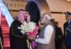 Saudi Crown Prince gets warm welcome by PM Modi on arrival