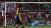 Arsenal's Alexandre Lacazette, second right, runs with the