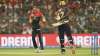 Navdeep Saini in action against Andre Russell