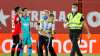 The fan broke inside the pitch during the second half,