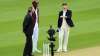 Ben Stokes and Jason Holder during toss time