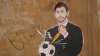 A mural depicting Juventus president Andrea Agnelli making