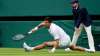 Wimbledon 2021: More slipping and sliding as Novak Djokovic wins