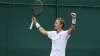 Sebastian Korda of the US celebrates defeating Australia's