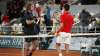 Stefanos Tsitsipas and Novak Djokovic