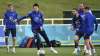 England's goalkeeper Jordan Pickford, Harry Maguire, Jordan