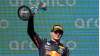 Red Bull driver Max Verstappen holds the trophy after winning the Formula One U.S. Grand Prix at Cir
