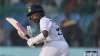 Wriddhiman Saha plays a shot during India's second innings in the ongoing first Test against New Zea