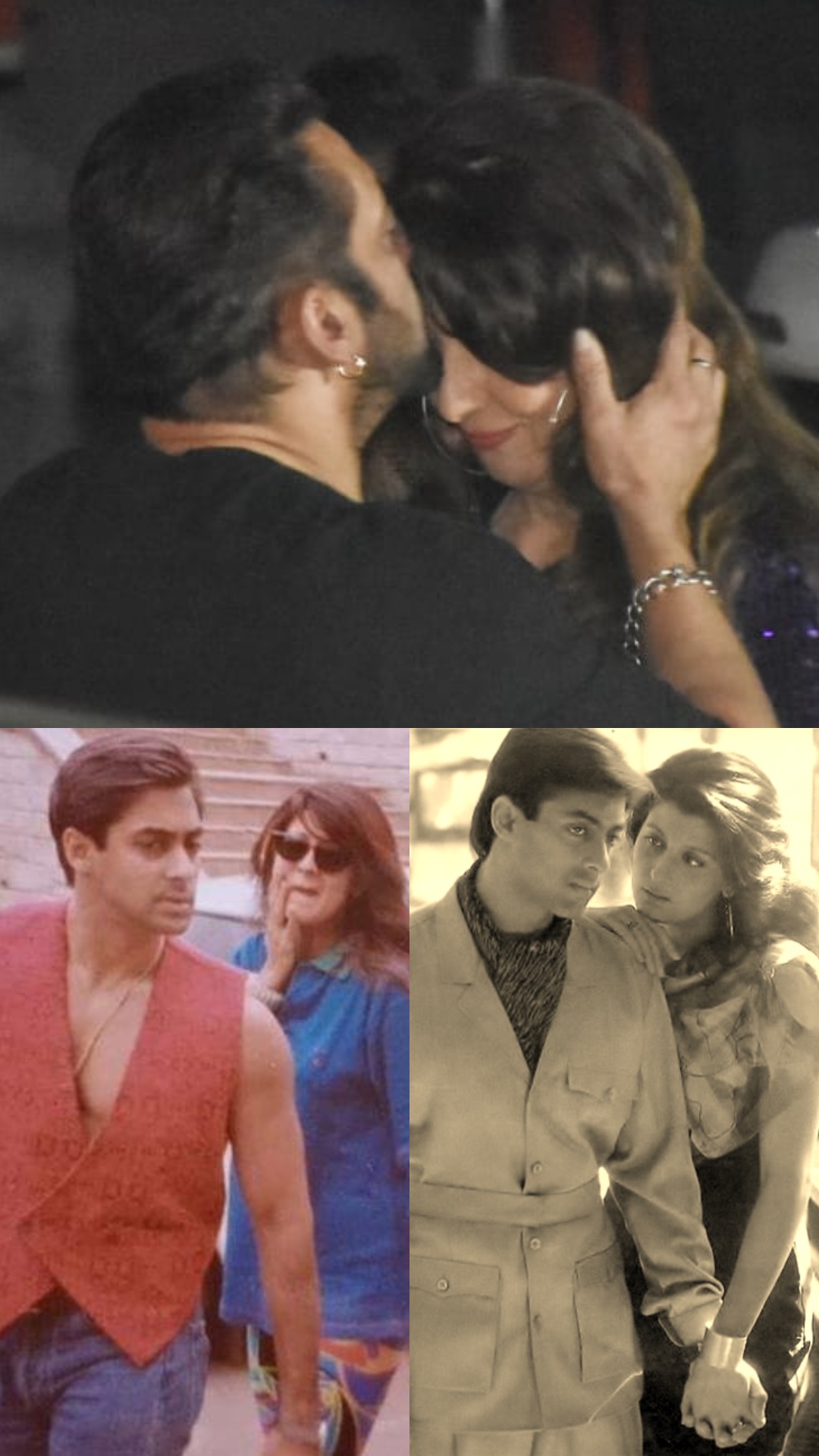 Pics Salman Khan Plants Kiss On Sangeeta Bijalni S Forehead As They Exit His Birthday Bash