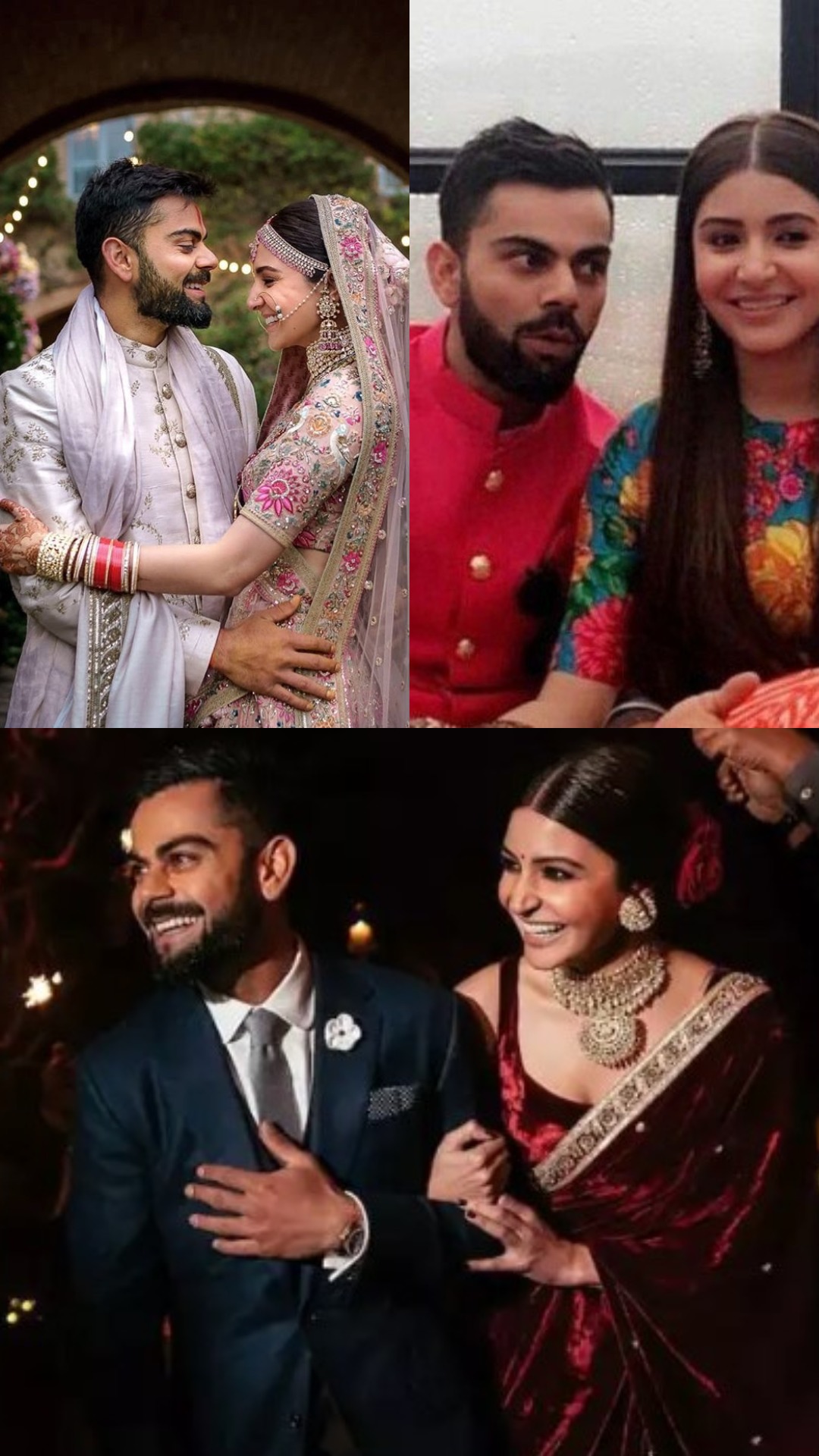 On the occasion of Anushka Sharma-Virat Kohli's wedding anniversary, take a look at couple's romantic, mushy unseen photos. 
