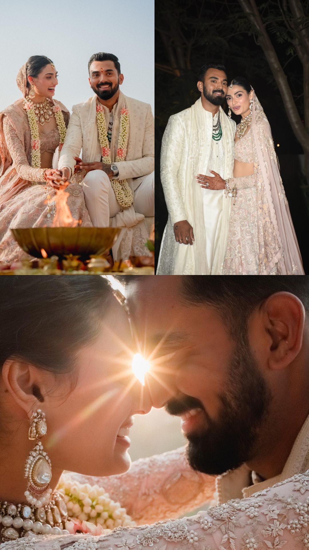 Athiya Shetty, KL Rahul wedding photos; newlyweds are a sight to behold