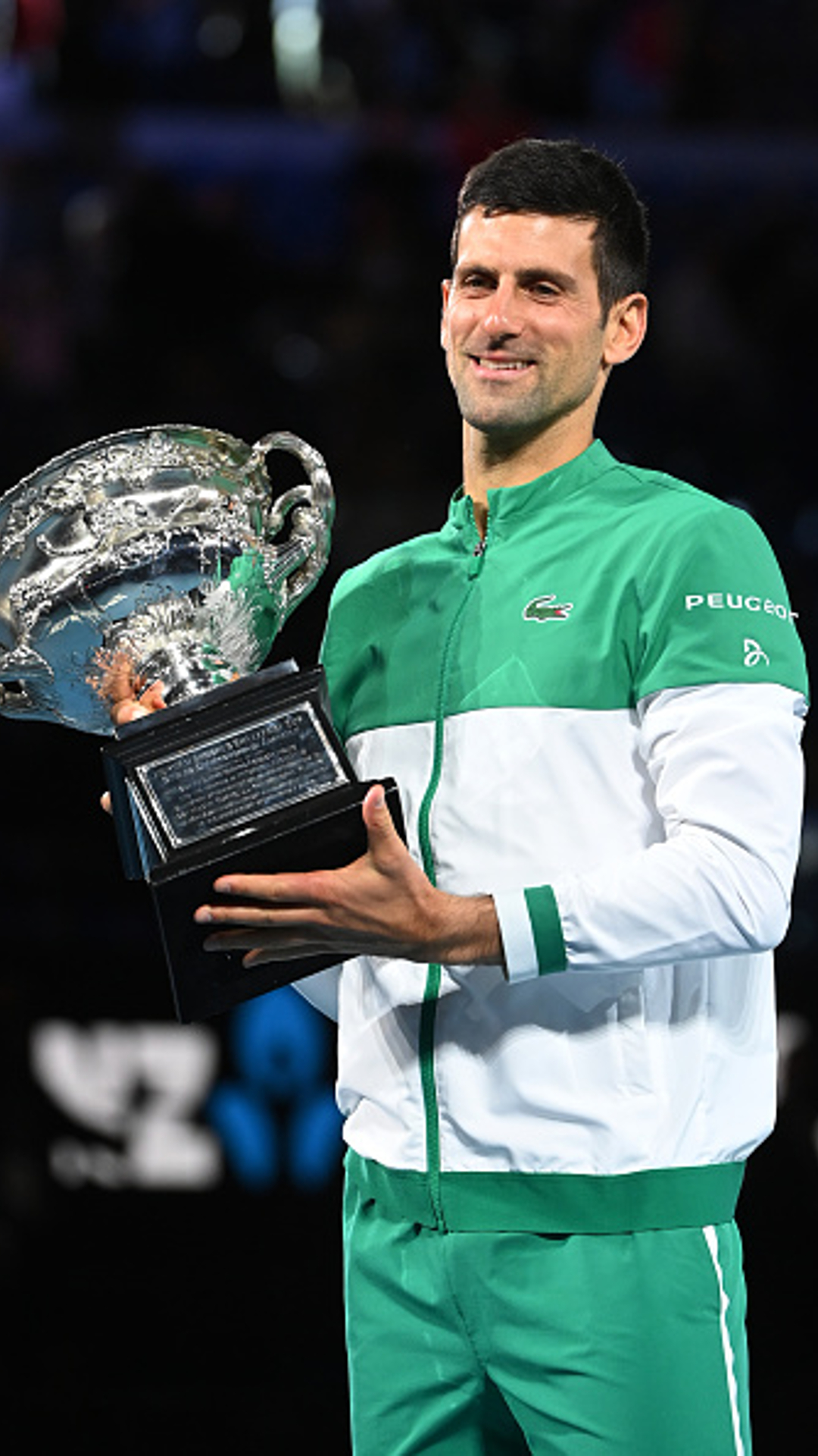 Novak Djokovic won the Australian Open title in 2008, 2011, 2012, 2013, 2015, 2016, 2019, 2020, 2021
