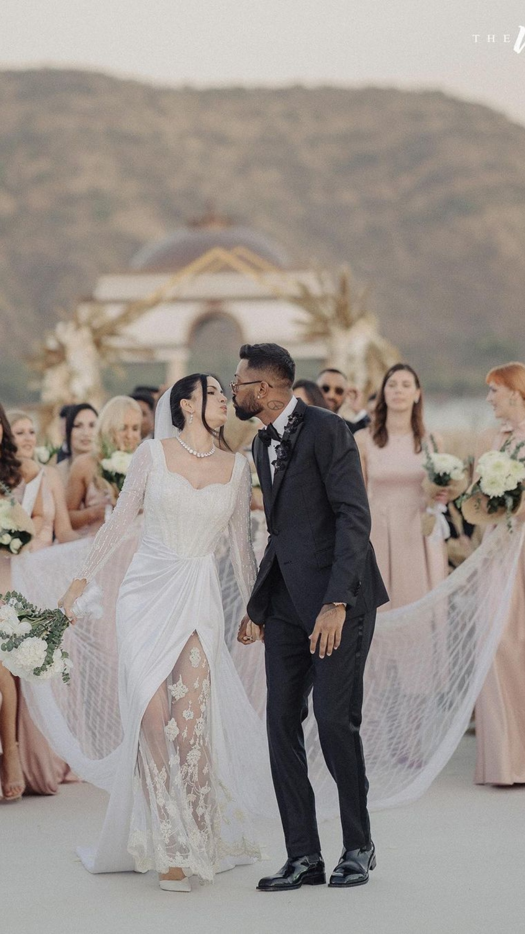 Hardik Pandya and Natasa Stankovic got married once again on Valentine's Day.