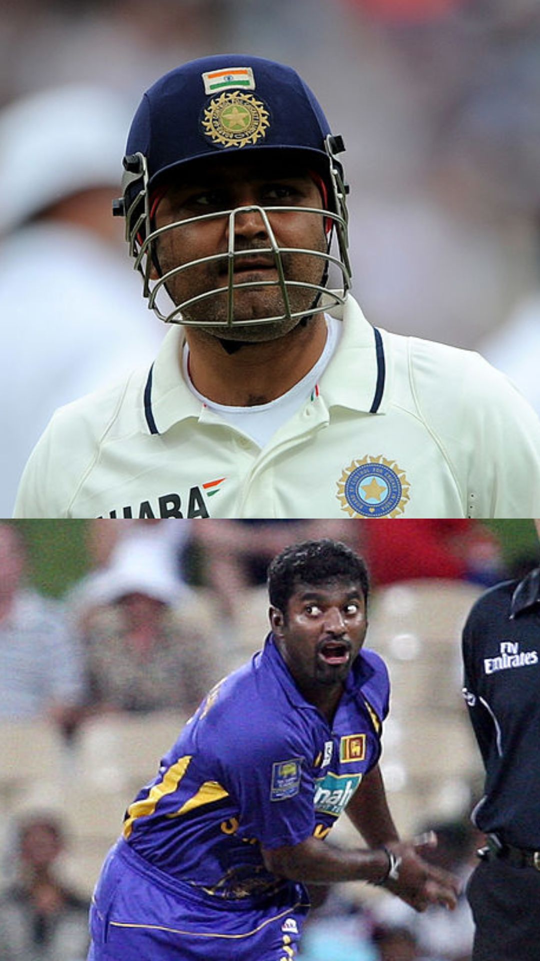Virender Sehwag's Test and ODI record against Muttiah Muralitharan