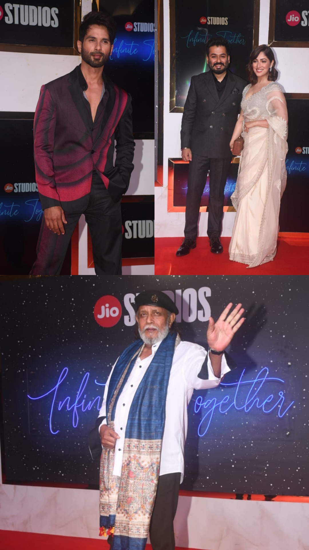 Celebrities walked the red carpet in style for Jis Studios