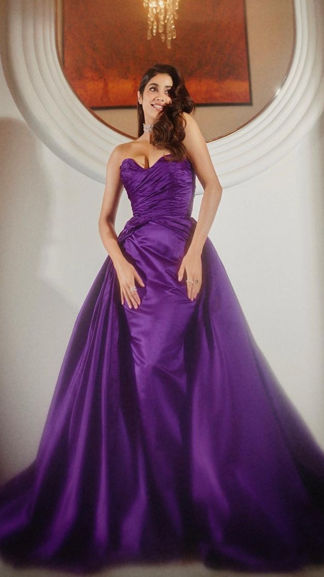 DREA | Detachable Puff Sleeve Floral Lilac Purple Wedding Gown – Envious  Bridal & Formal
