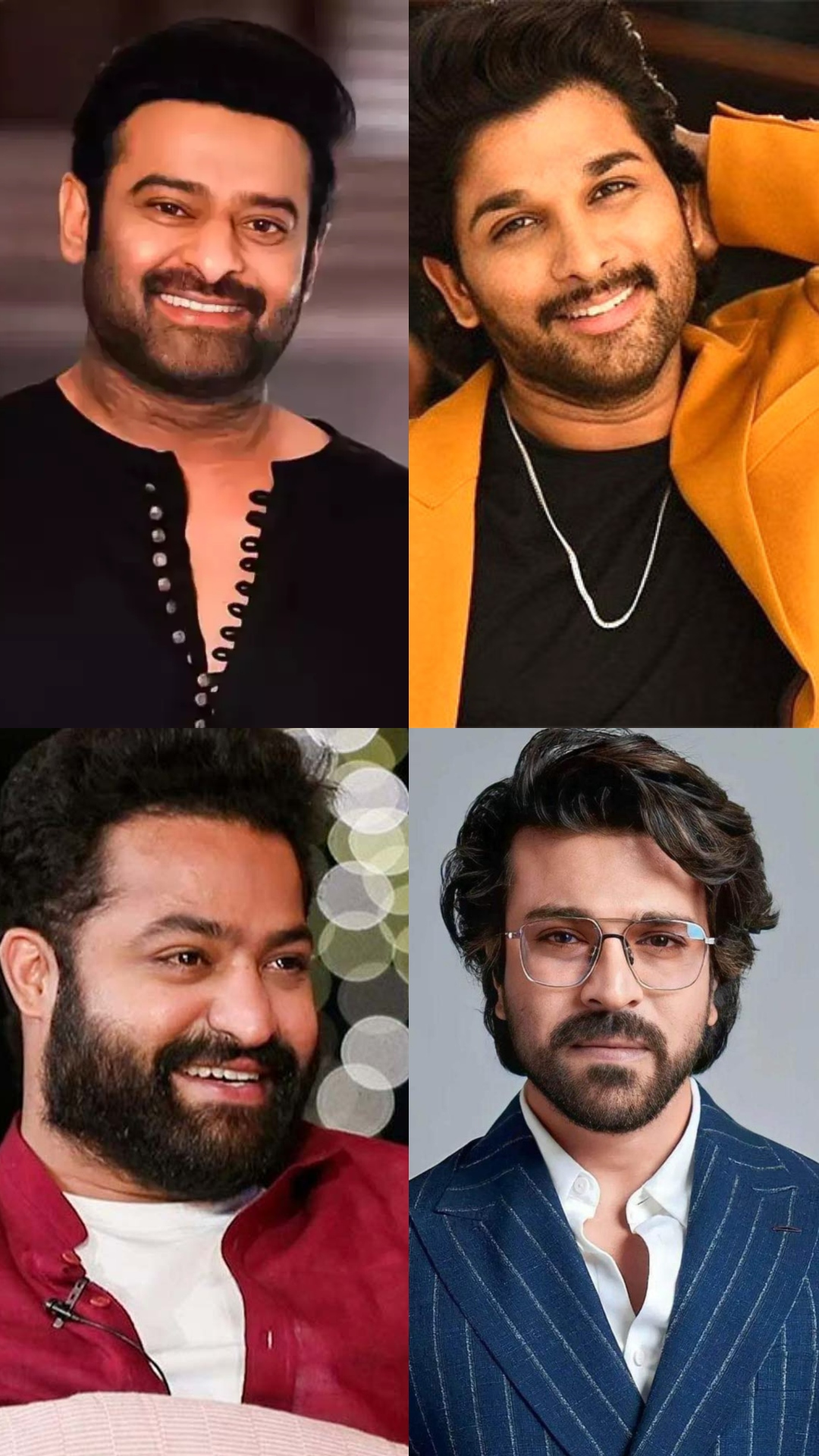 Prabhas, Allu Arjun, Ram Charan to Jr NTR, Know the top highest-paid Telugu actors.