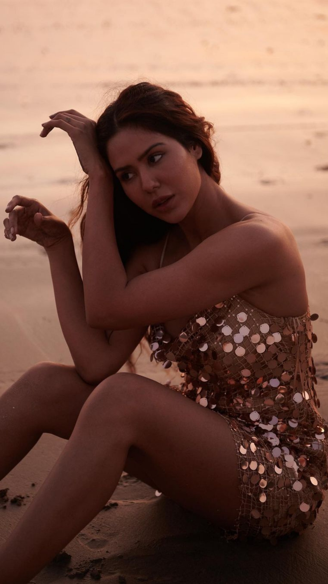 Sonam Bajwa's bold and sultry photos in golden monokini is turning up the heat