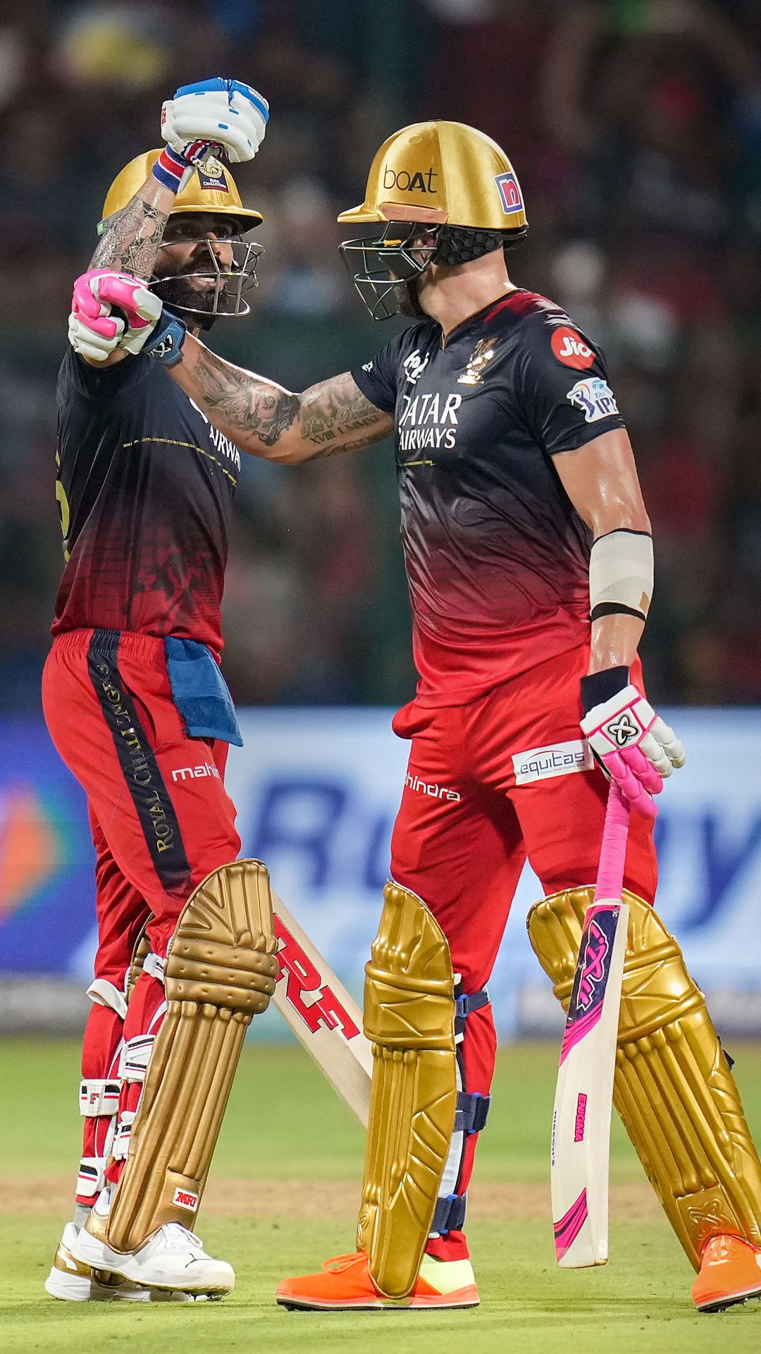 RCB playing XI vs KKR feat. Kohli and Du Plessis