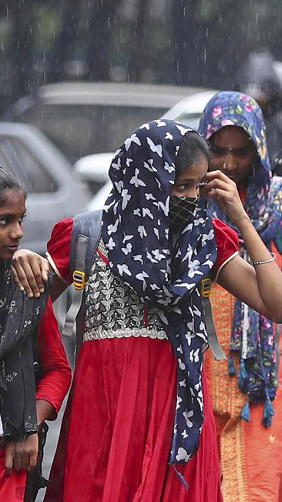 Rain lashed parts of Delhi bringing relief from the scorching heat 