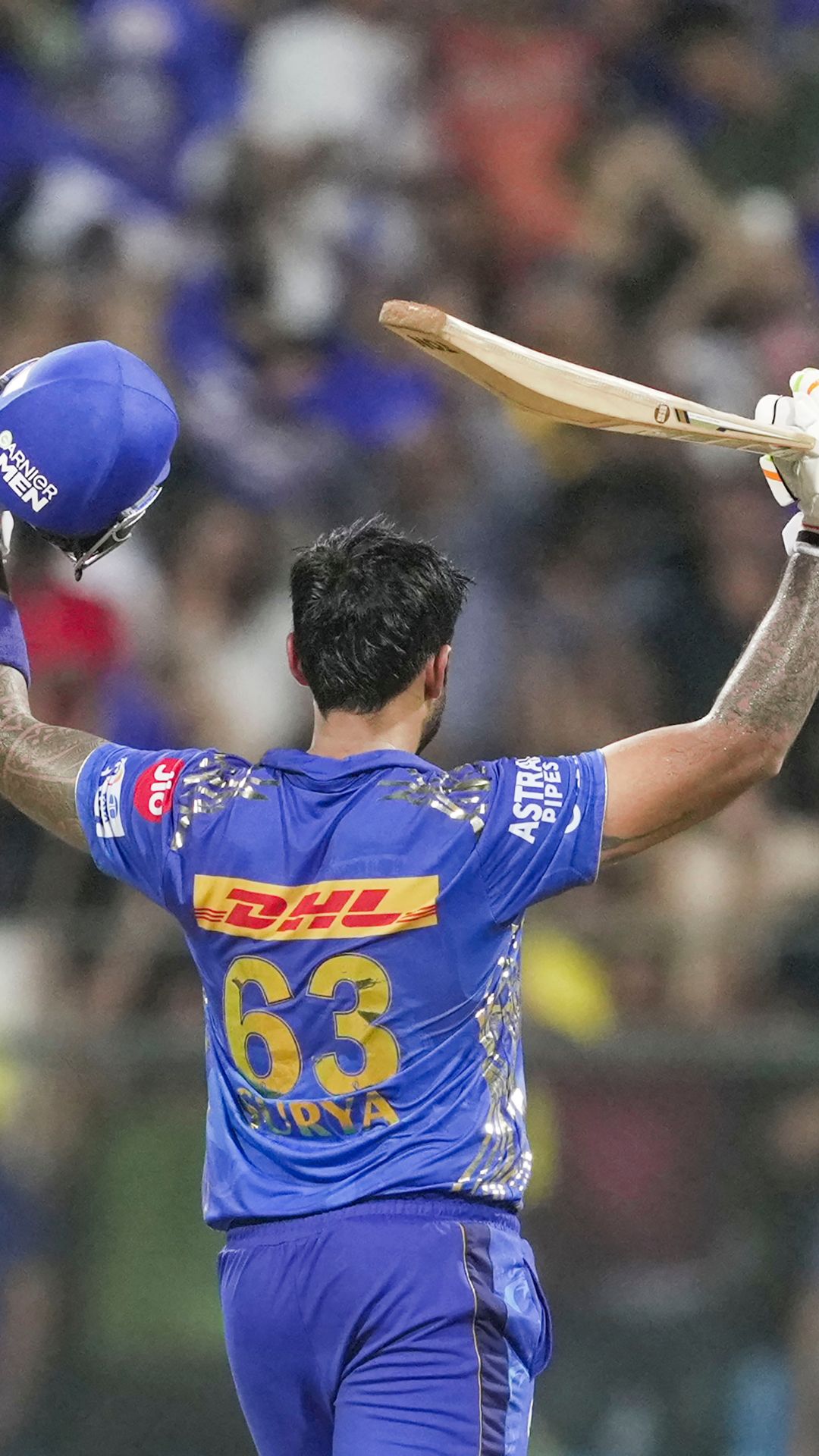 Suryakumar Yadav's last 10 scores in IPL 2023 for Mumbai Indians