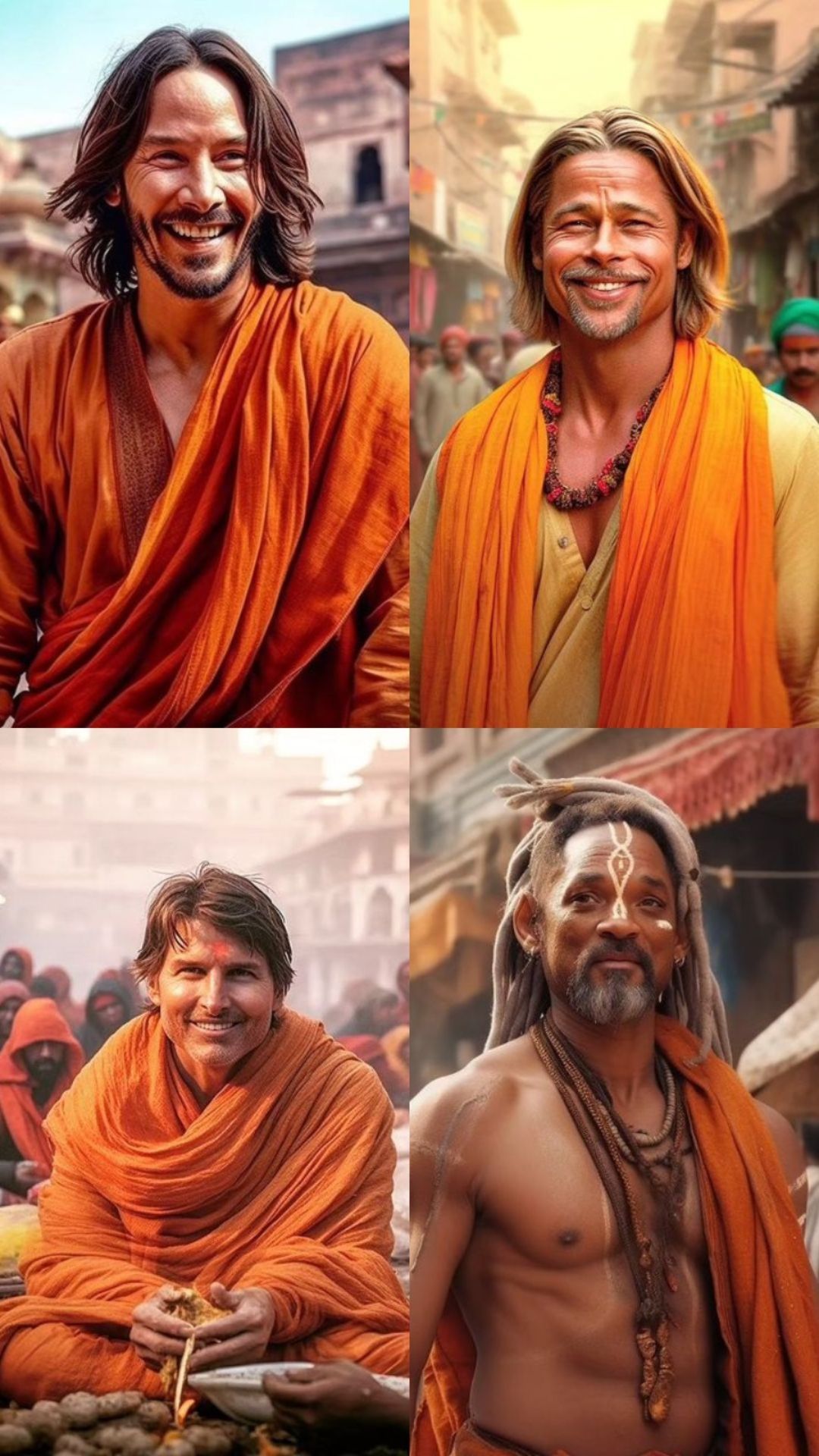 AI transforms Hollywood actors into Indian pandits