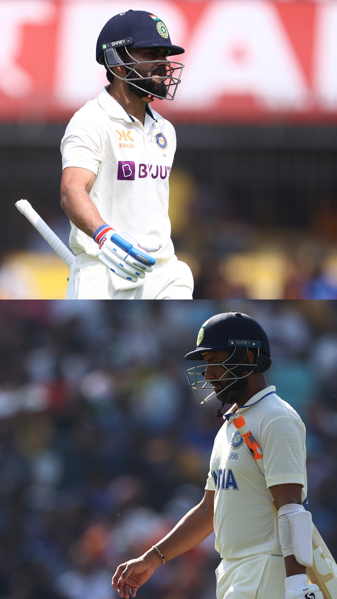 Top 10 Indian batters with most 30+ scores in last 10 Test innings feat. Cheteshwar Pujara and Virat Kohli