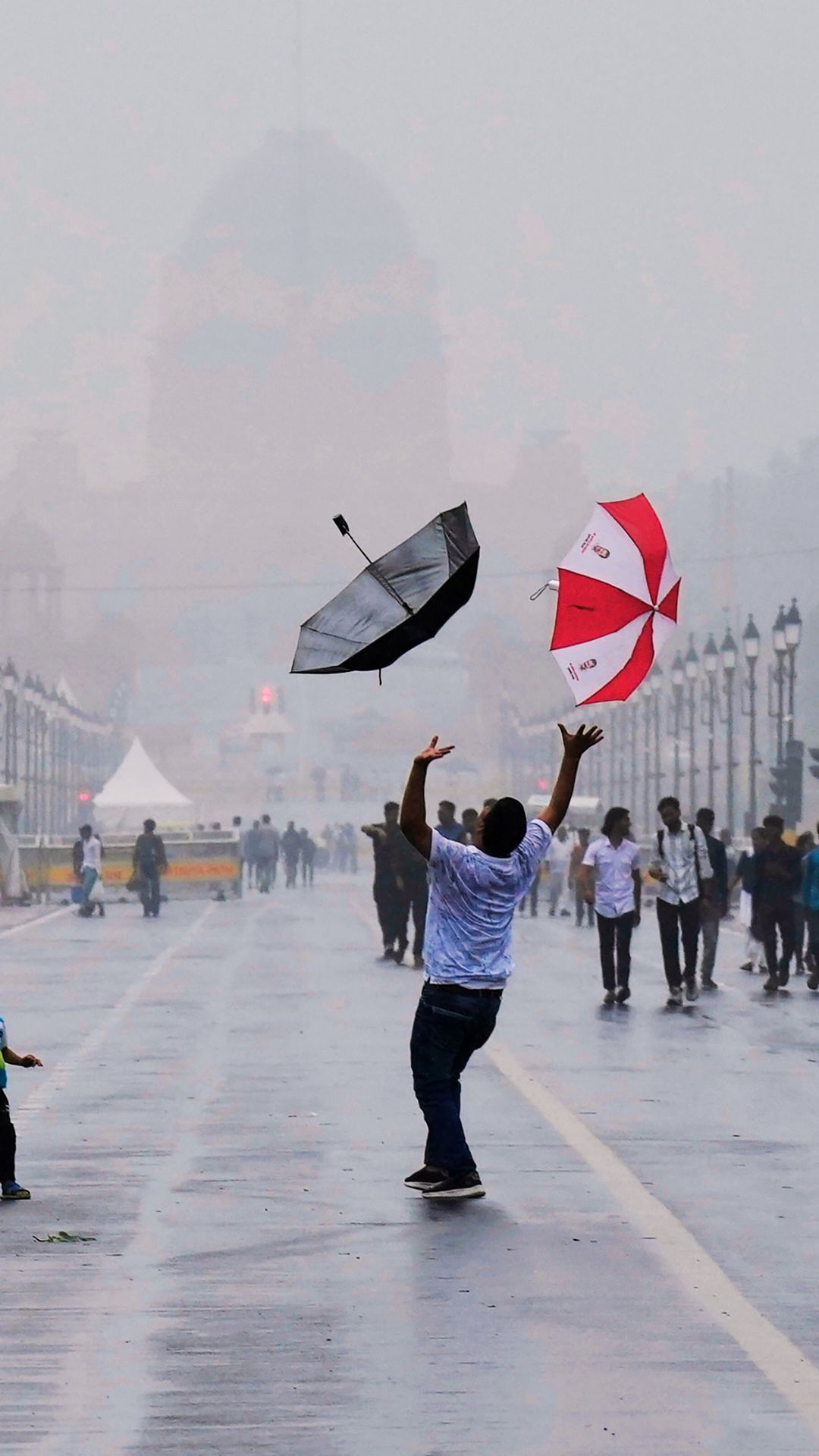 In a rare event, the monsoon on Sunday covered both Delhi and Mumbai together.
