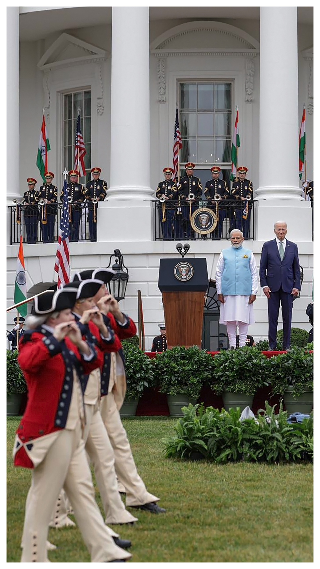 PM Modi receives rousing welcome at White House | In pics