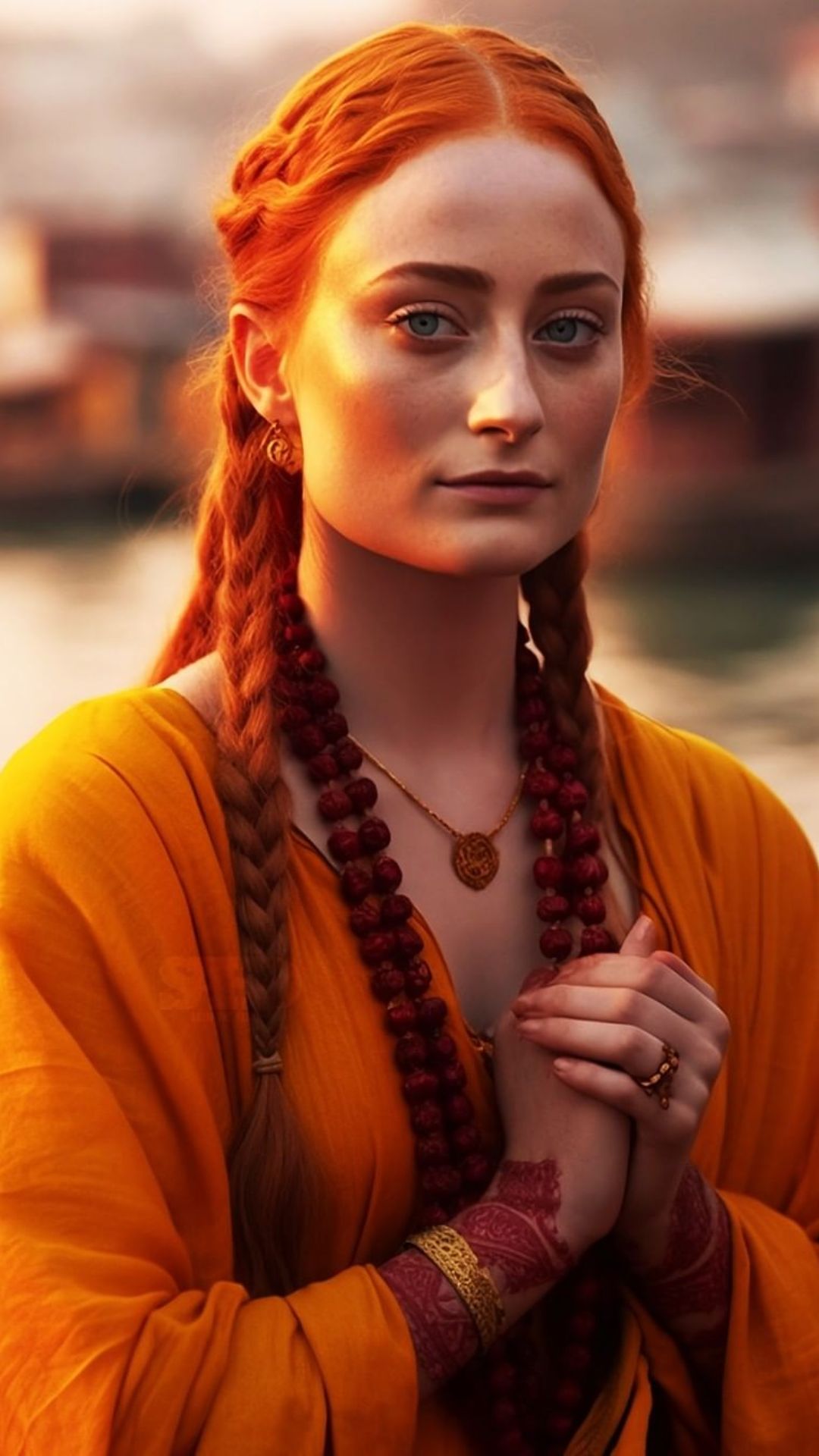 Game of Thrones Characters on a Spiritual Journey in Varanasi - AI Images