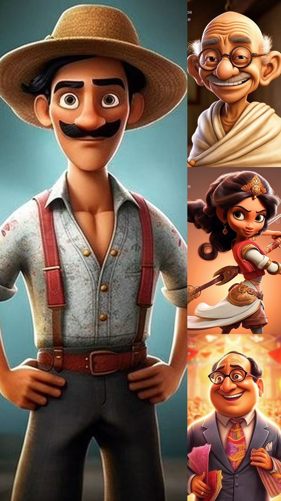 How would Indian Freedom Fighters look as Disney characters? AI images show
