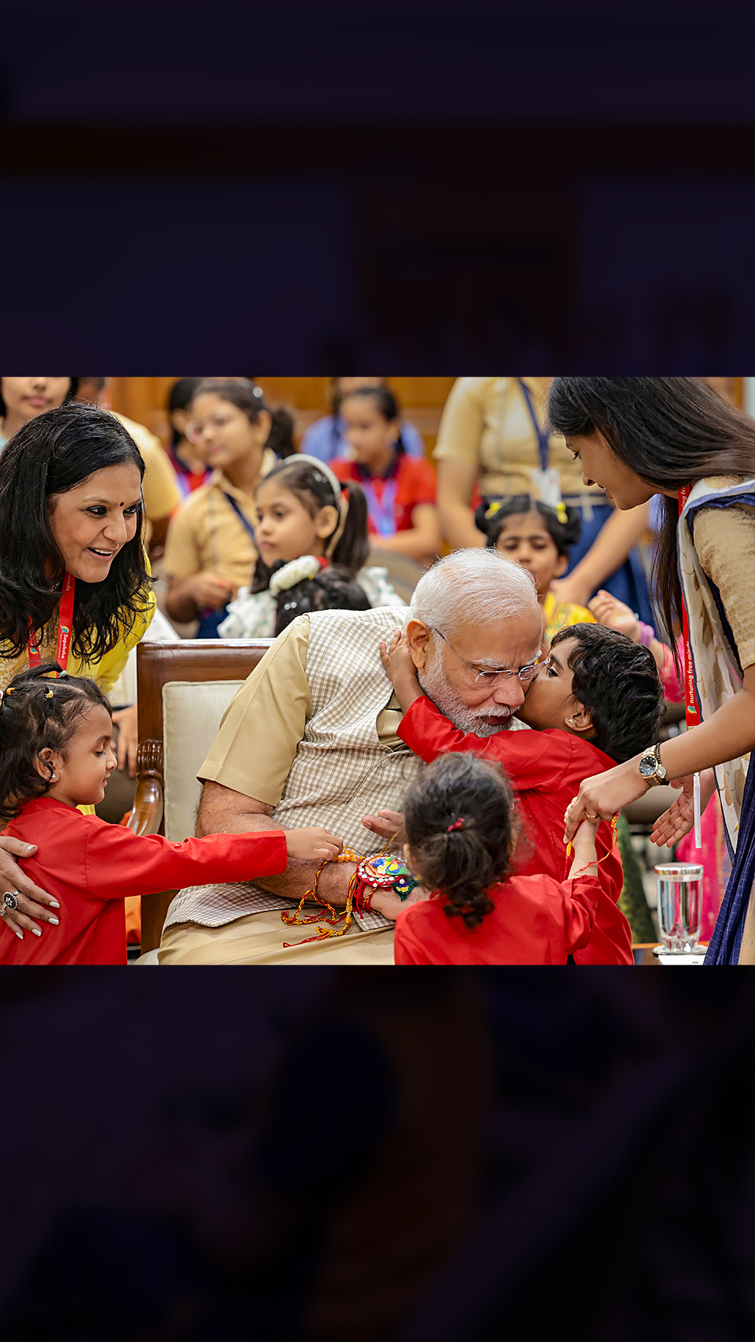 PM Modi's special Raksha Bandhan celebration with school children