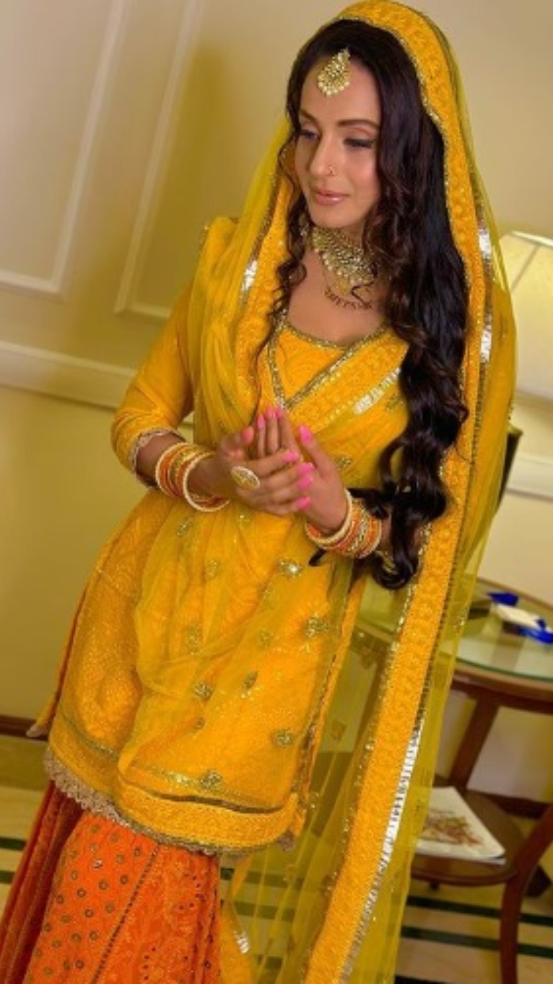 Ameesha Patel's Pakistani Sharara suit looks in Gadar 2
