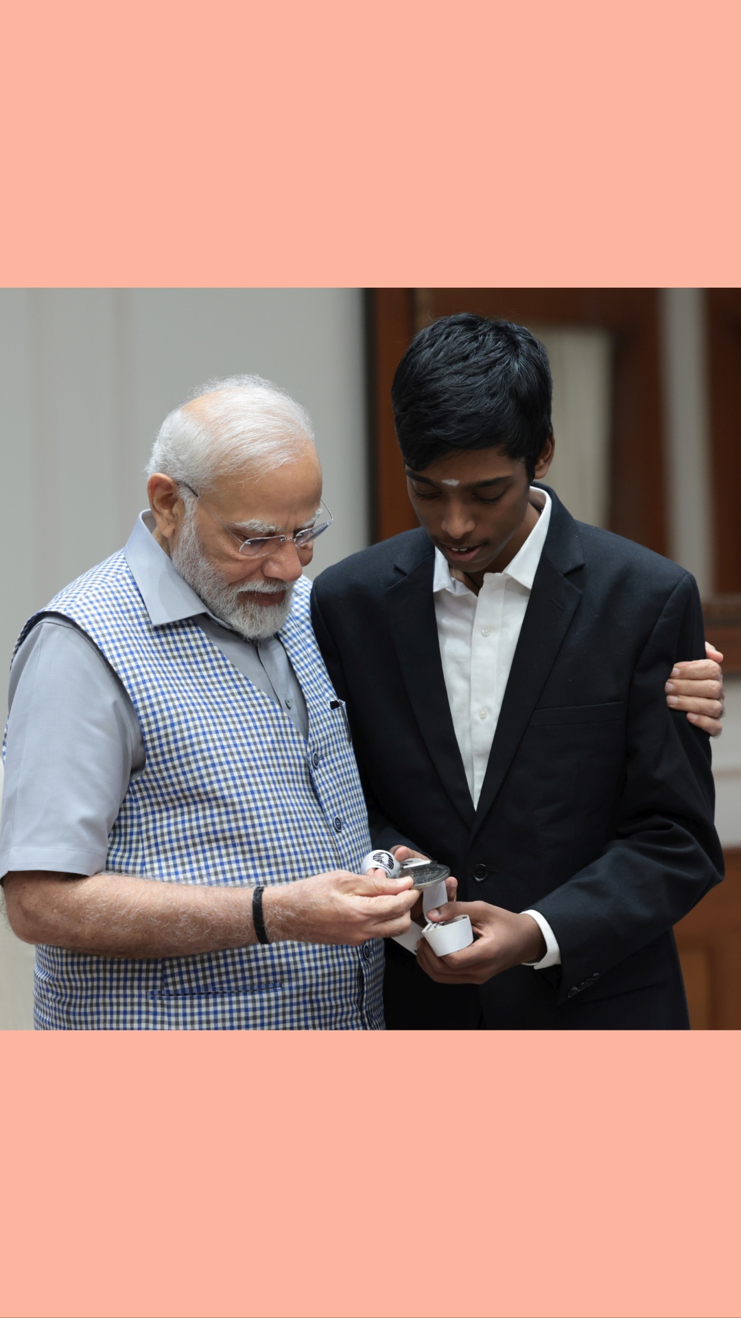 PM Narendra Modi Lauds Chess Prodigy Praggnanandhaa for FIDE World