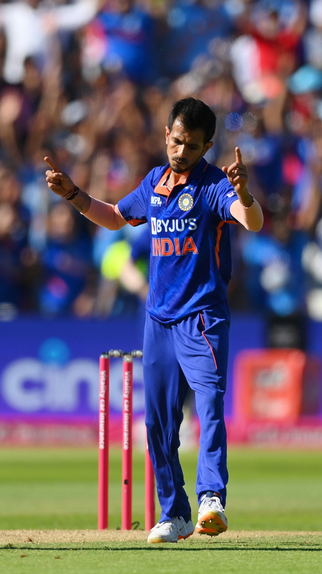 9 - Yuzvendra Chahal in IND vs AUS, Year: 2017, Figures: 5-0-30-3