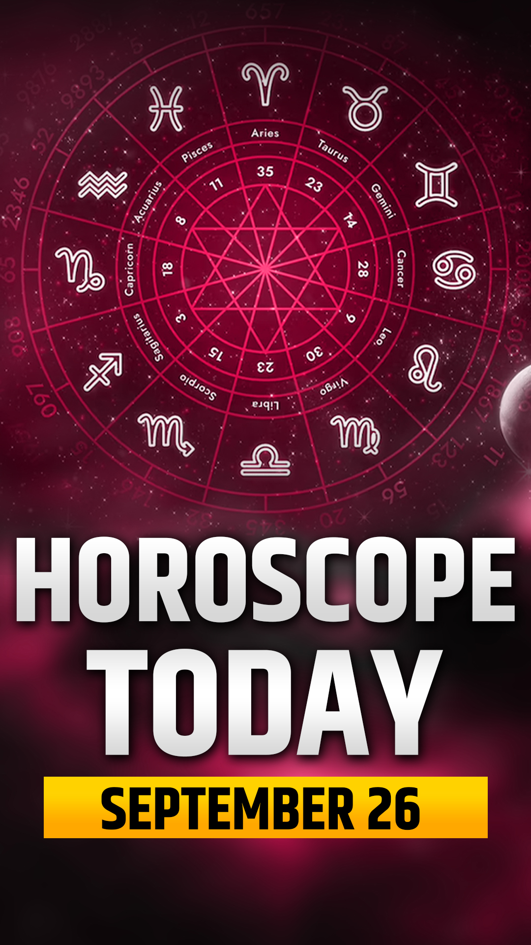 Horoscope Today, September 26: Know lucky colour and numbers for all zodiac signs