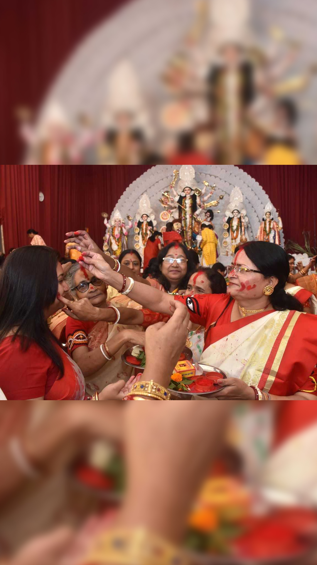 Durga Puja 2023: Adorable pictures from Sindoor Khela celebration