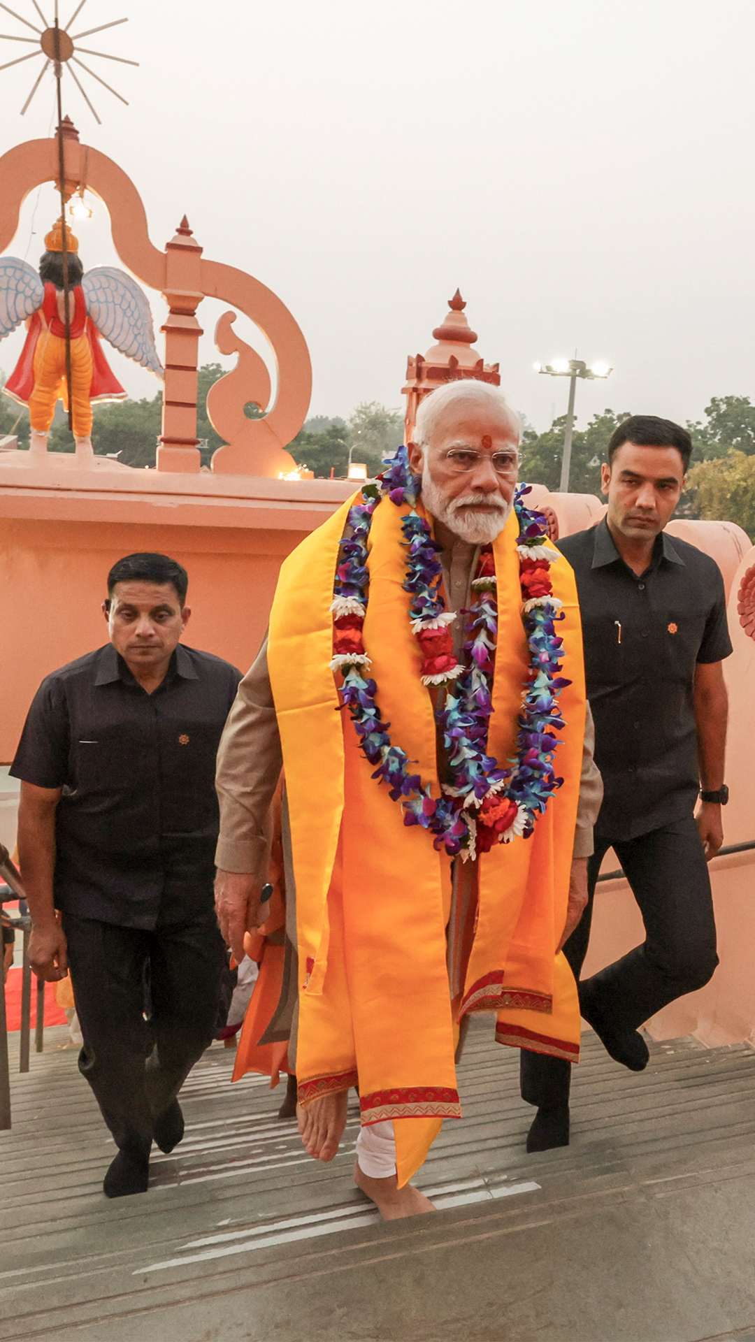 Prime Minister Narendra Modi visits Shri Krishna Janmasthan Temple, in Mathura
