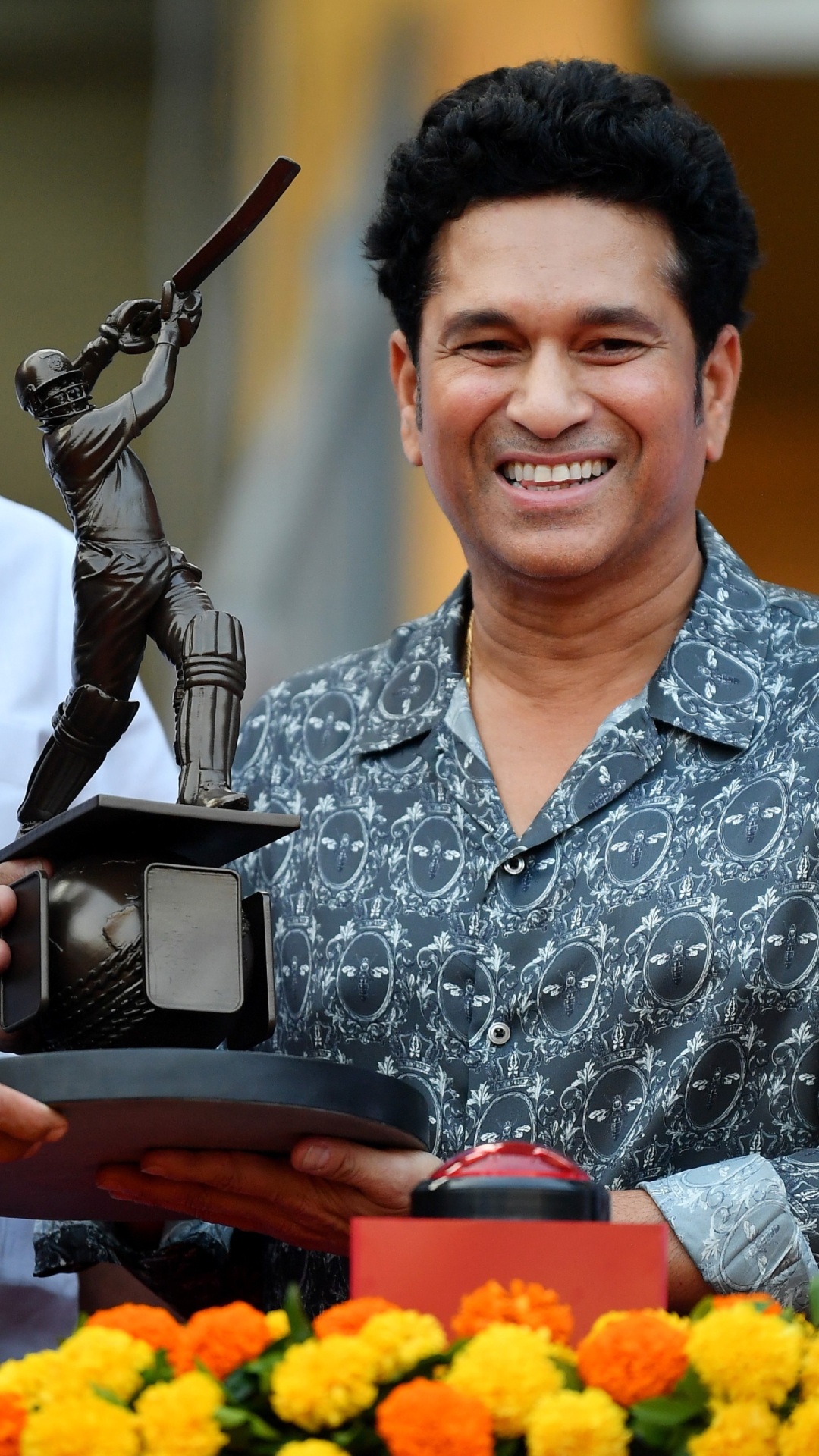 Life-sized statues of cricket greats as Sachin Tendulkar gets immortalised at Wankhede Stadium in Mumbai