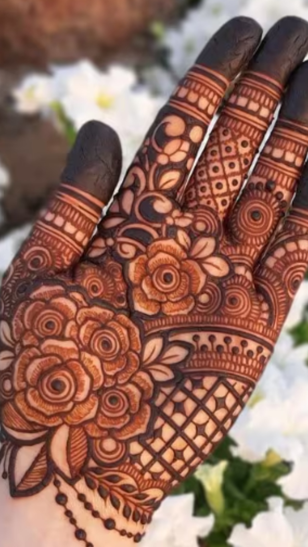 Flower Mehndi Design For Wedding Season - 100 Images